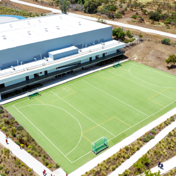 Centro deportivo del Colegio Alem&aacute;n Chicureo